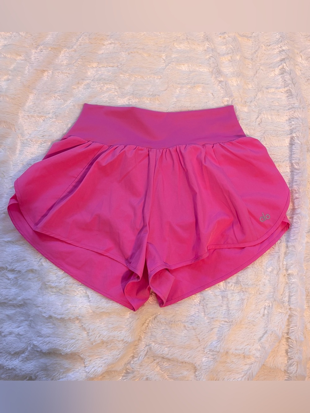 ALO Hot Pink High Rise Athletic Shorts